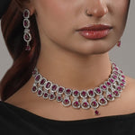 Load image into Gallery viewer, Royal Ivy - Ruby - Necklace Set
