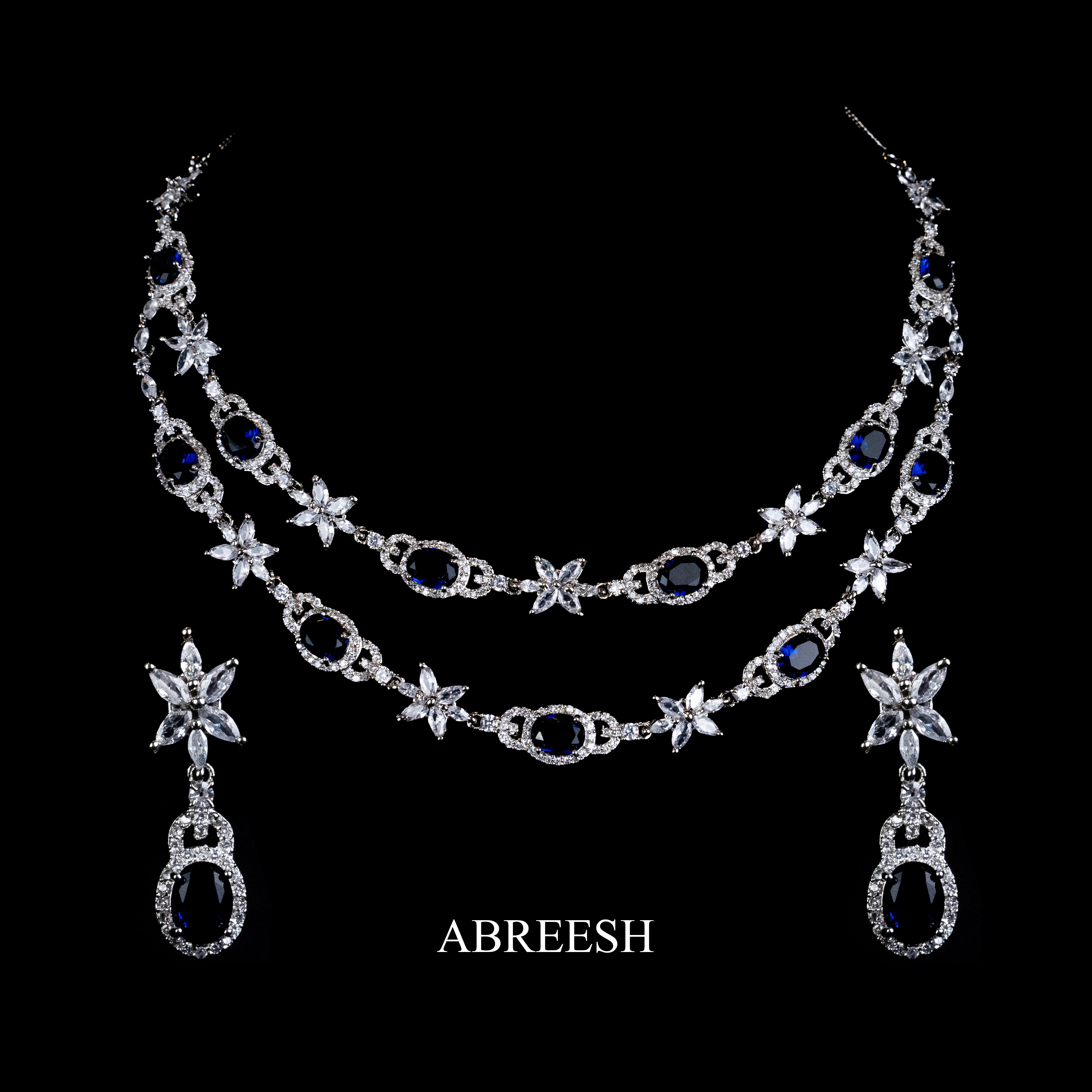 Barnfeaudo Necklace Set | Blue Color