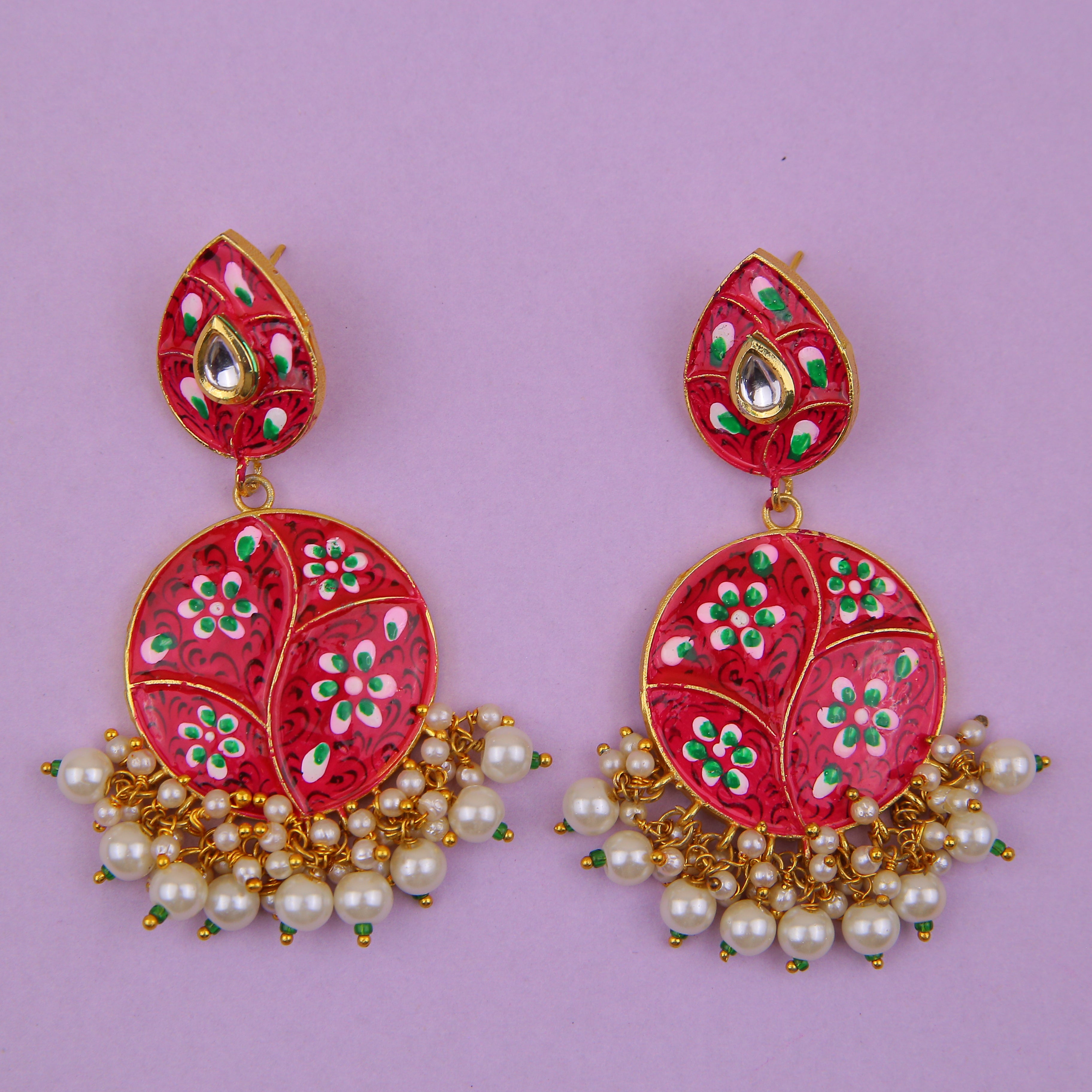 Zarjan Earrings - Red