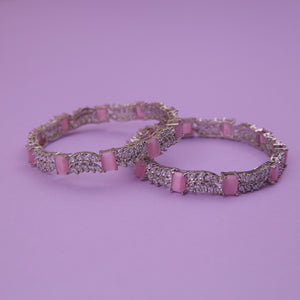 Glitter Bangles in Pink