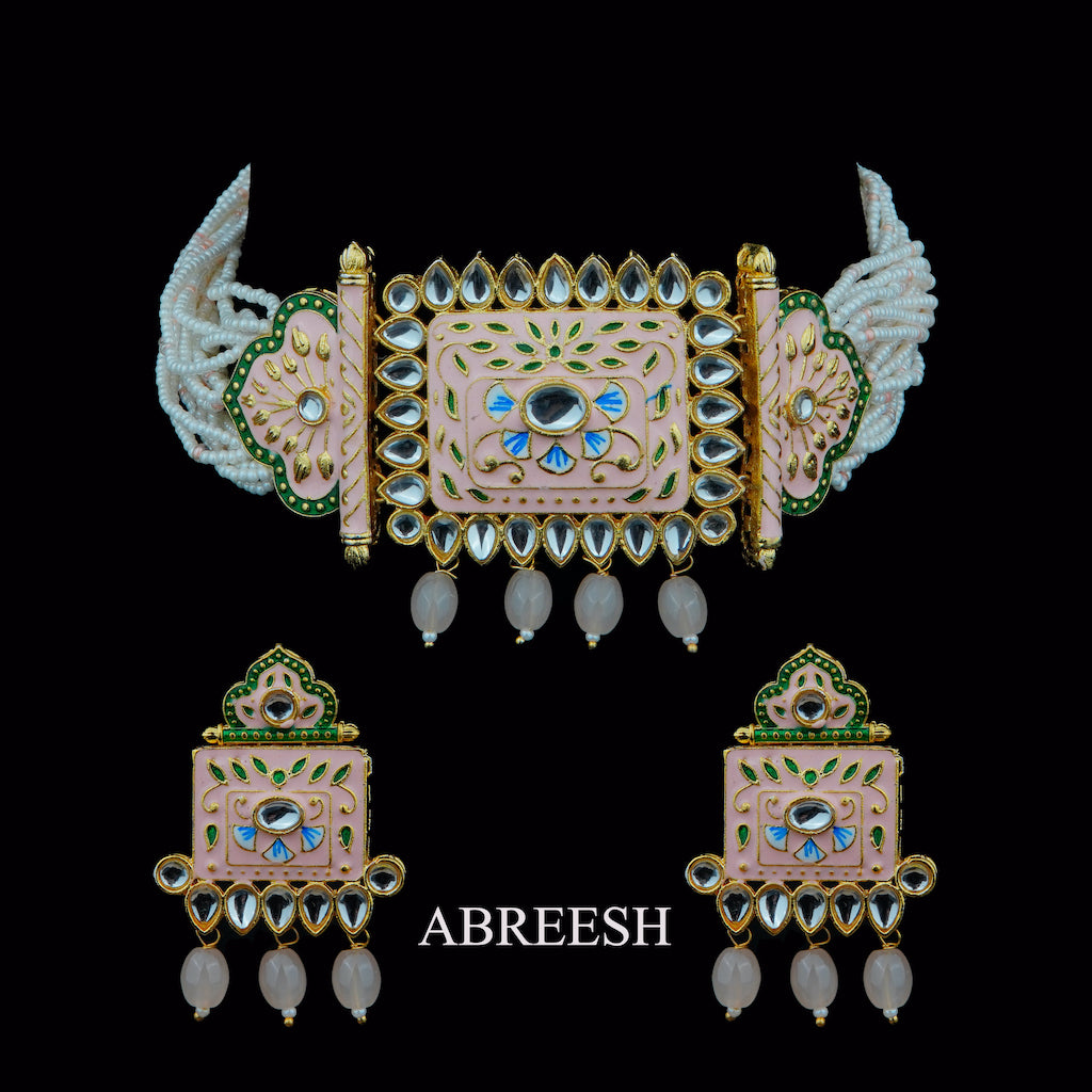 Meenakari Chocker Set