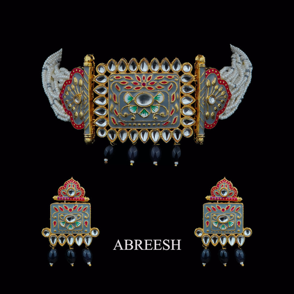 Meenakari Chocker Set