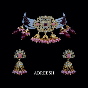 Dholki Kundan Chocker Set