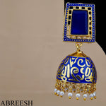 Load image into Gallery viewer, Zark Jhumkay Blue&amp;Gold
