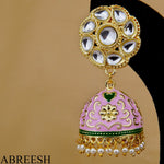 Load image into Gallery viewer, Bahaar Jhumkay Pink&amp;Gold
