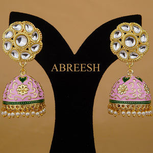 Bahaar Jhumkay Pink&Gold