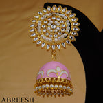 Load image into Gallery viewer, Shams Jhumkay Pink&amp;Gold
