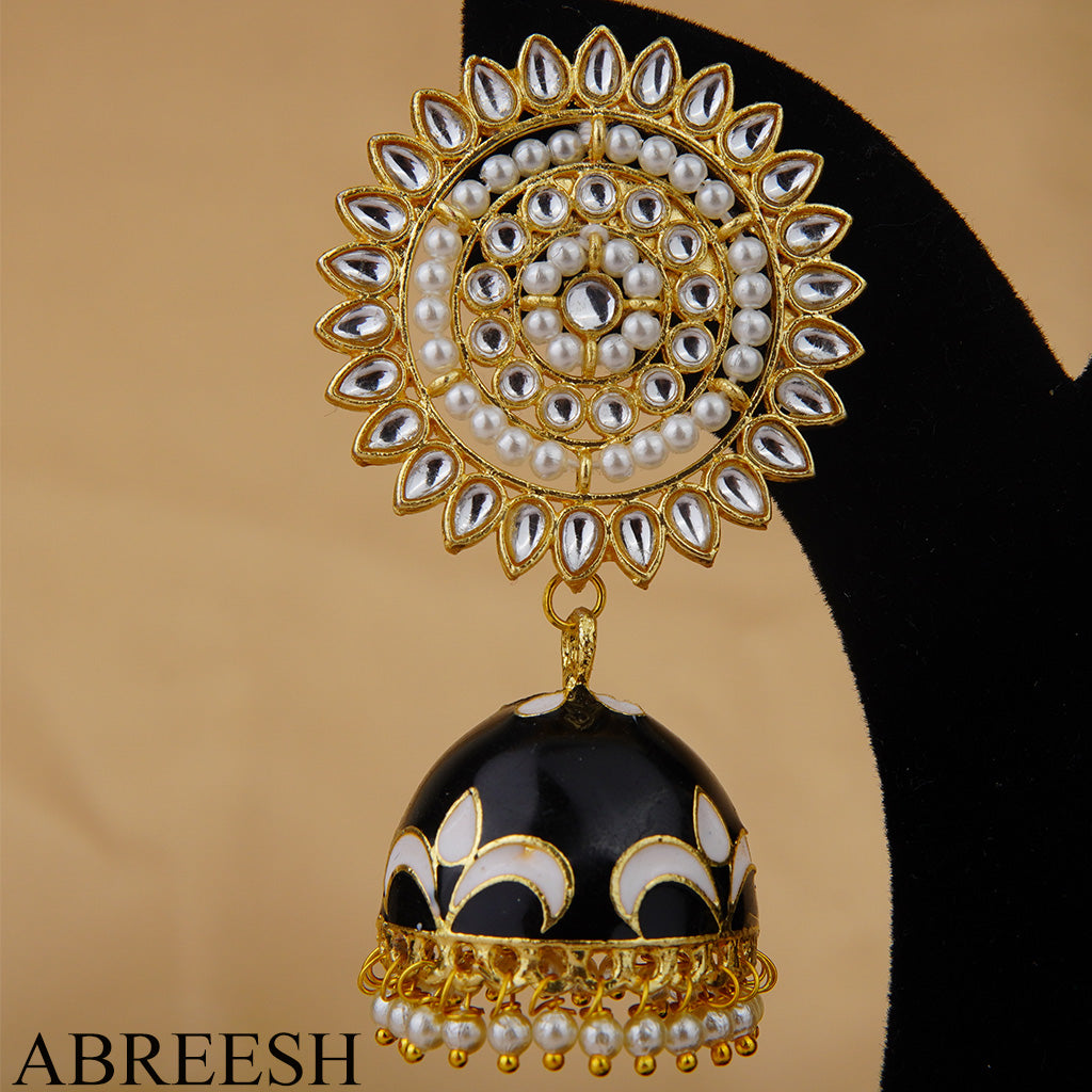 Shams Jhumkay Black&Gold